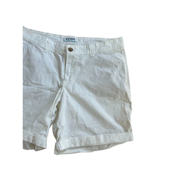 OLD NAVY Women's White Cuffed Shorts Size 12 - Picture 5 of 7